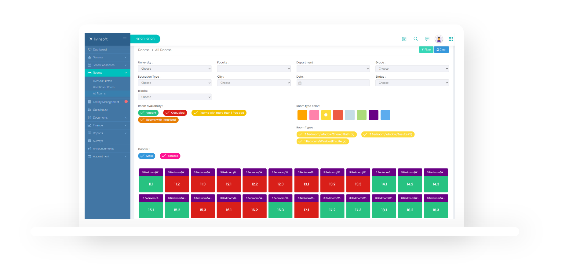 Staff Housing Management Livinsoft